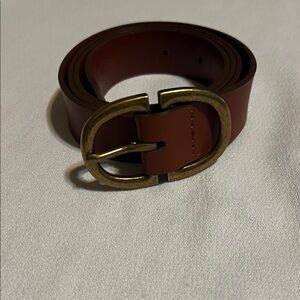 Melrose and Market Brown Belt with Brass Buckle
